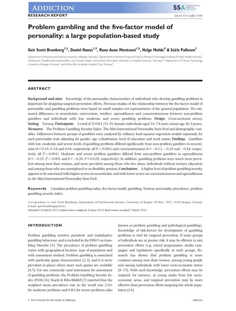 online gambling research paper.